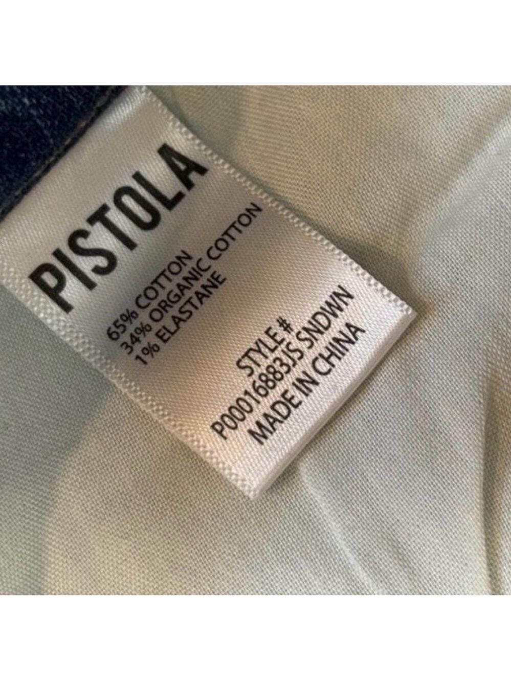 Pistola Charlie HR Straight Jeans | Rhythm Vintage Wash | Size 26 | Like New - Picture 9 of 9